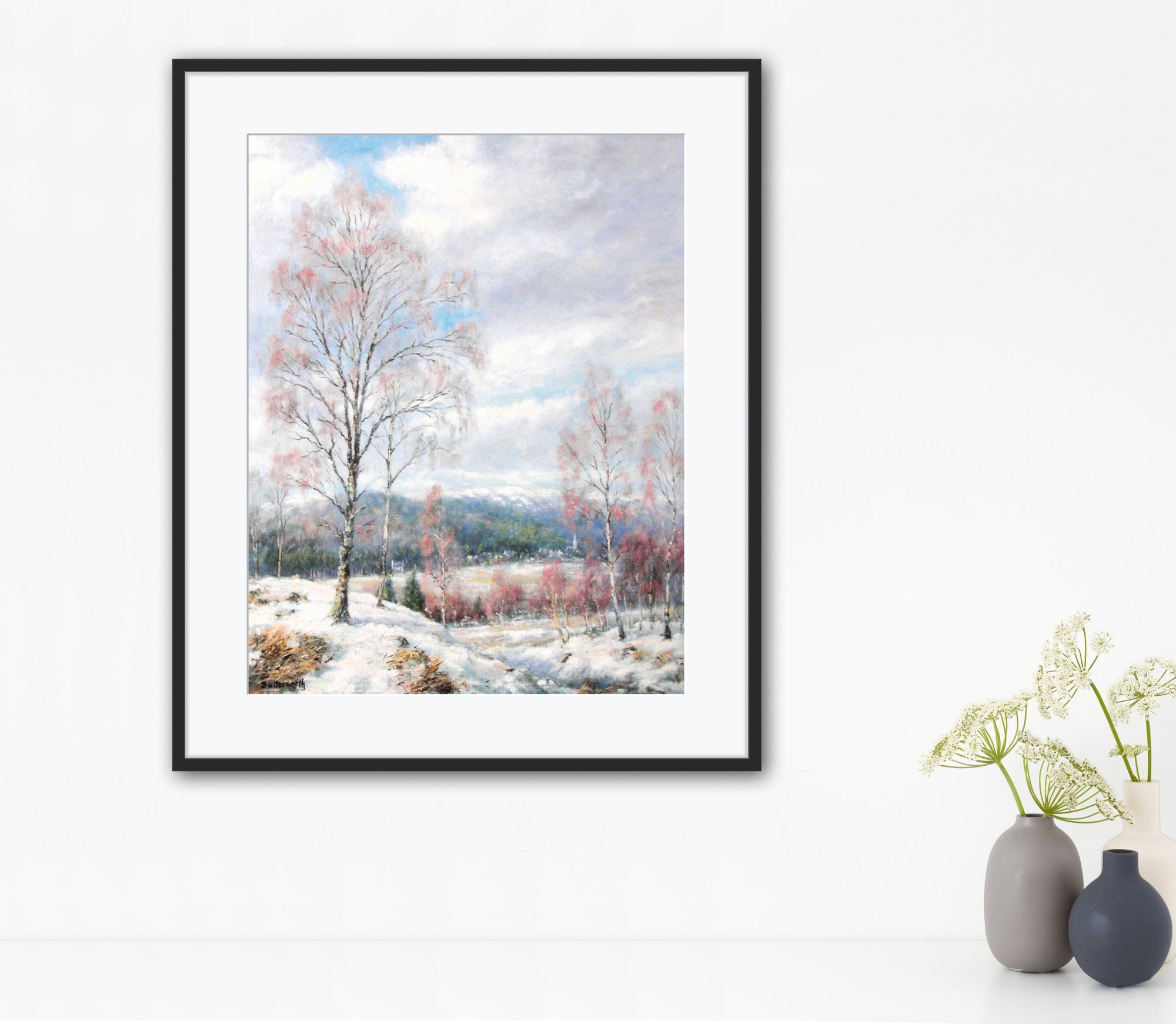 'Winter Birches' - Fine Art Print of Deeside