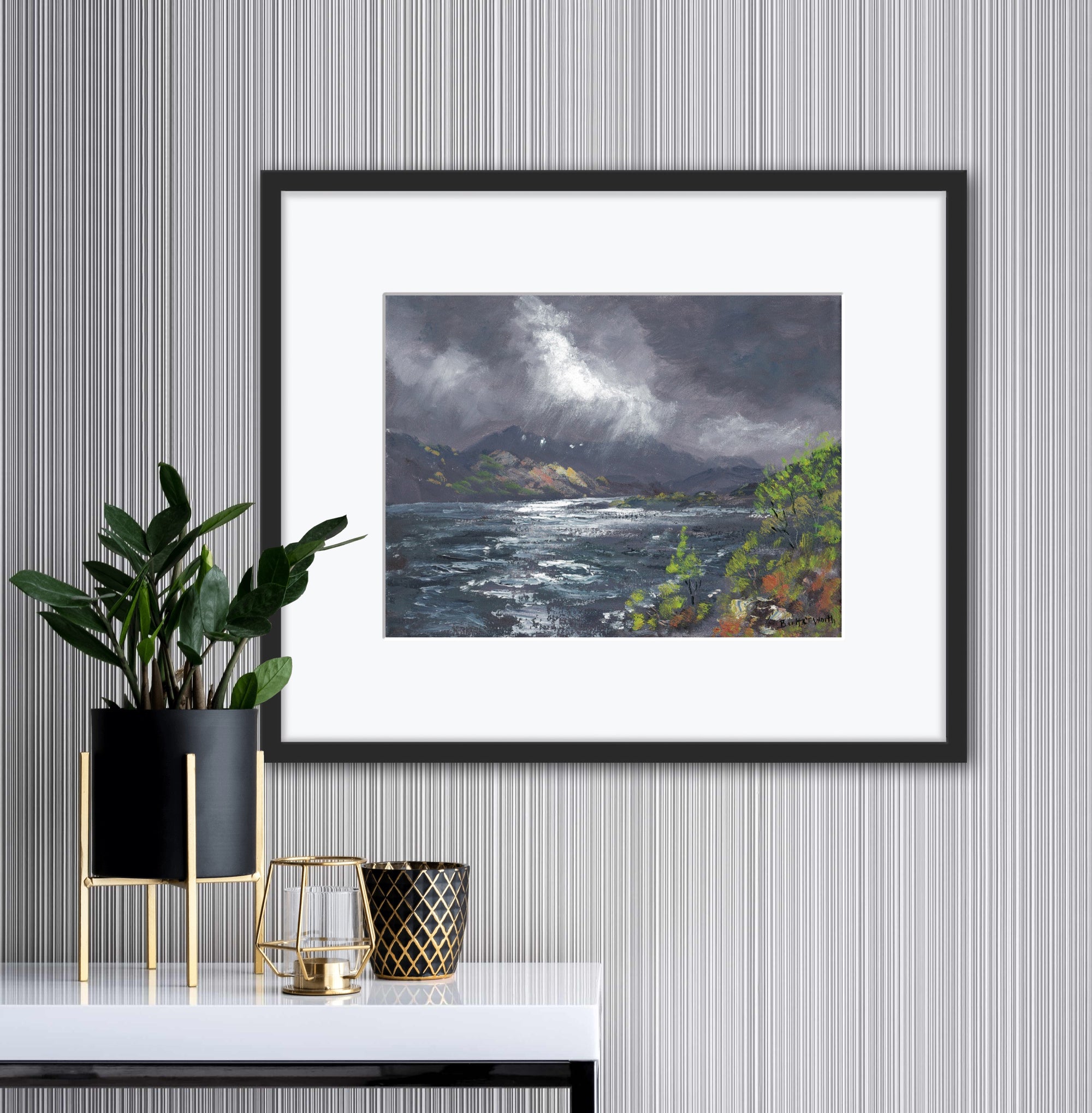 'Summer Storm' - Fine Art Print of Loch Cluanie