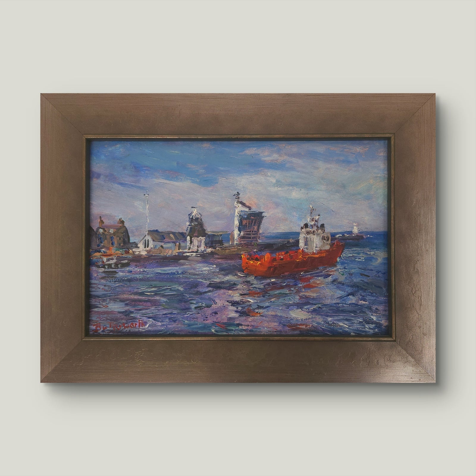 'Spring Tide at Aberdeen Harbour' - Original Painting