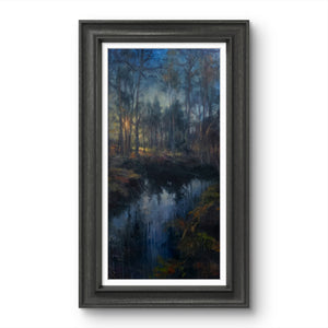 'Dawn at the forest pool' - Original painting