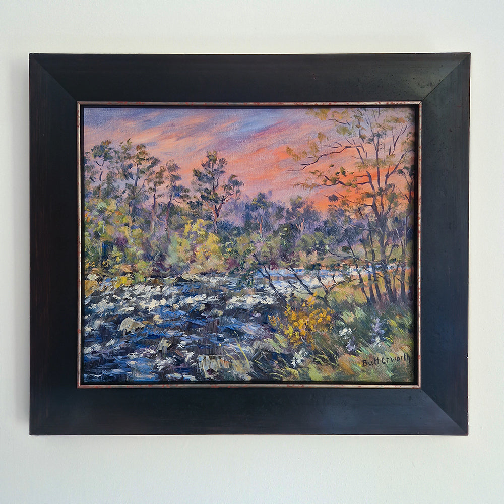 'Cairnton Sunset' - Original Painting of the River Dee