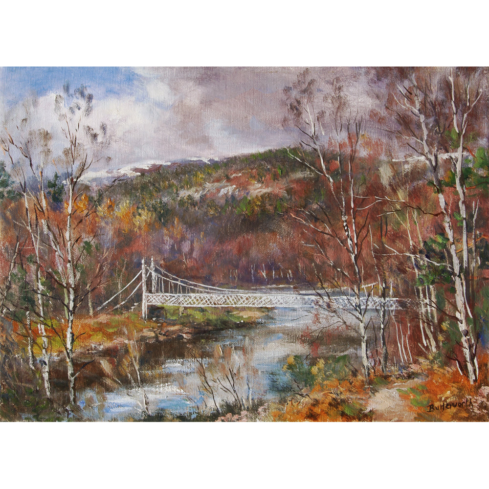 Scottish fine art paintings, prints & cards at the Butterworth Gallery in Aberdeenshire by artist Howard Butterworth. Scenes of Royal Deeside, Cambus OMay, Cairngorms National Park and the River Dee.