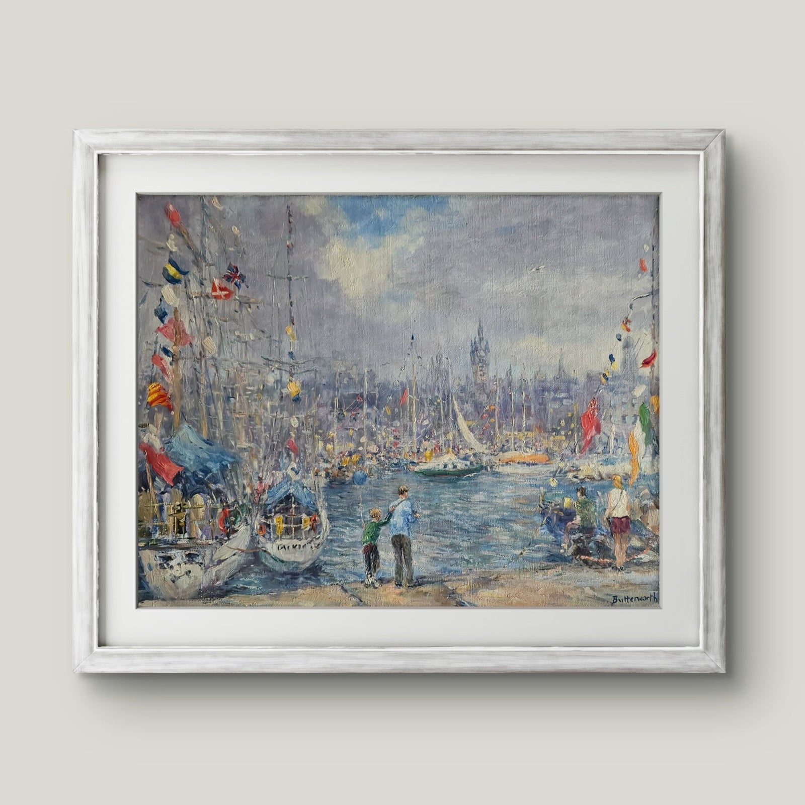 'The Tall Ships at Aberdeen' - Original Painting