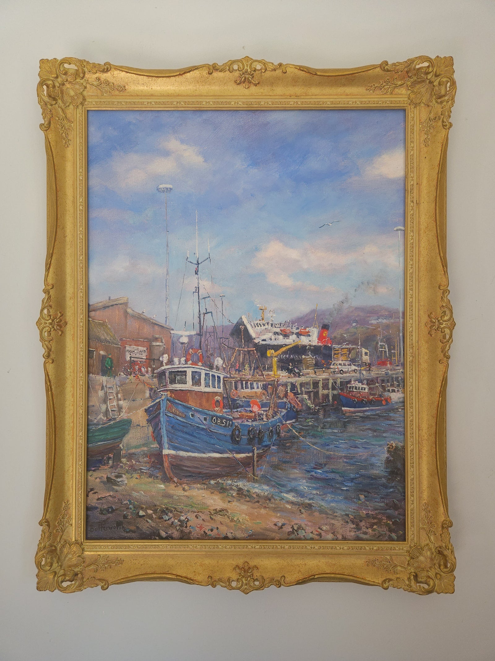 'The Old Boatyard' - Original Painting of Mallaig Harbour