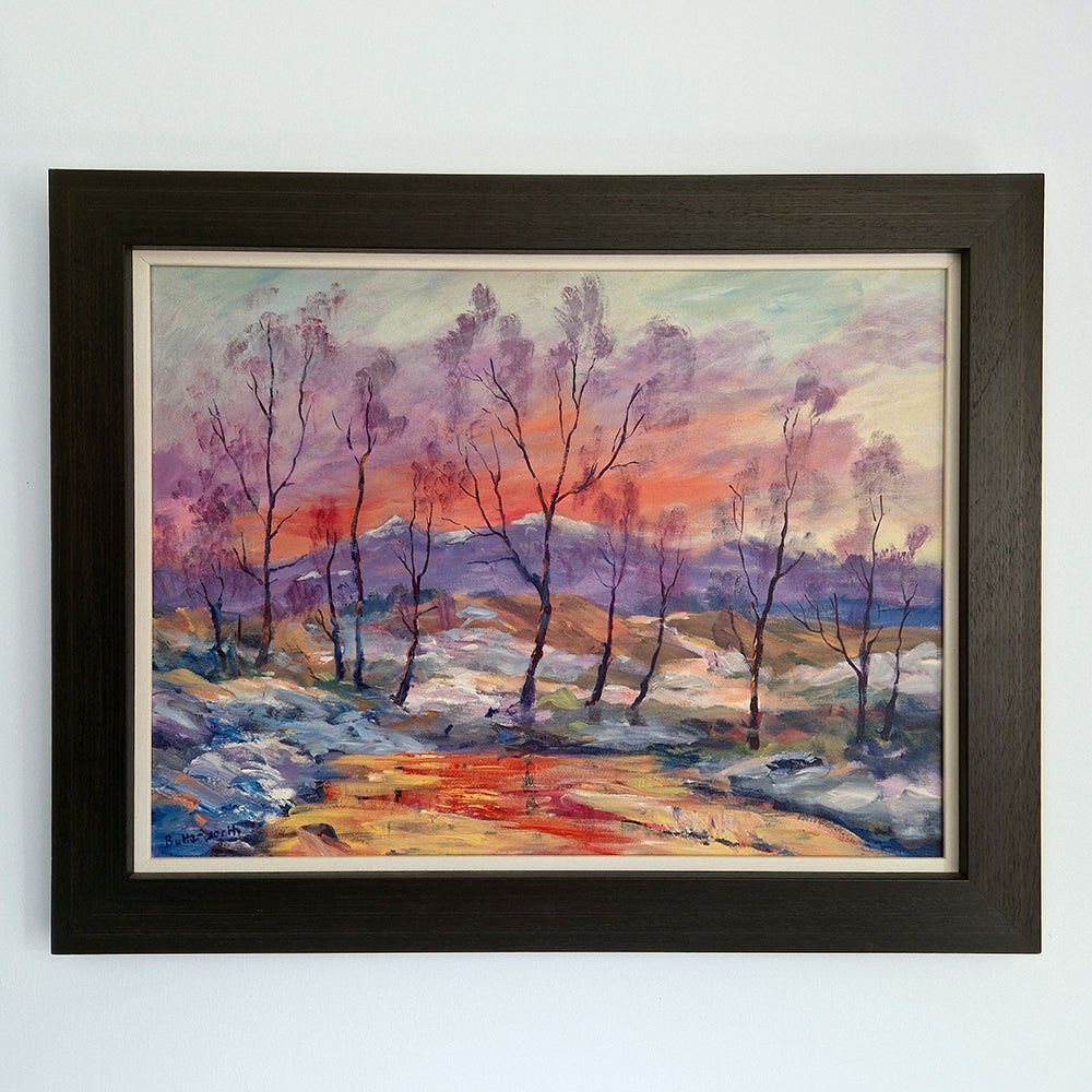 'Silhouette' - Original Painting of Artist's Garden in Glenmuick