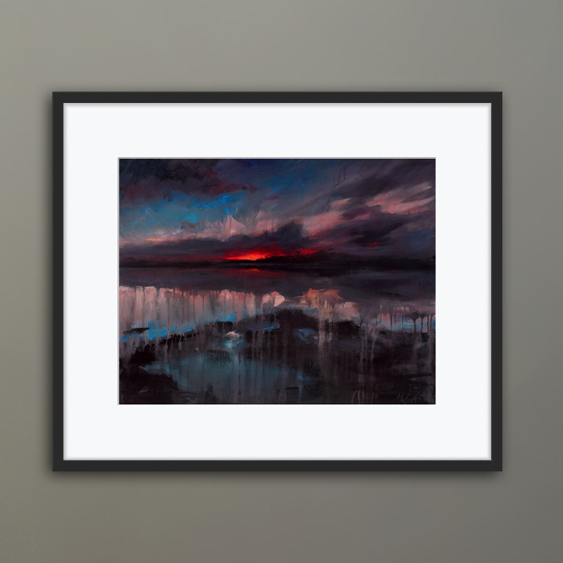 Scottish fine art paintings, prints & cards at the Butterworth Gallery in Aberdeenshire by artist Mary Louise Butterworth. Sunsets, seascapes, nightscapes, cityscapes of Aberdeen & Edinburgh art to buy. Available as giftware, signed prints, giclee prints 