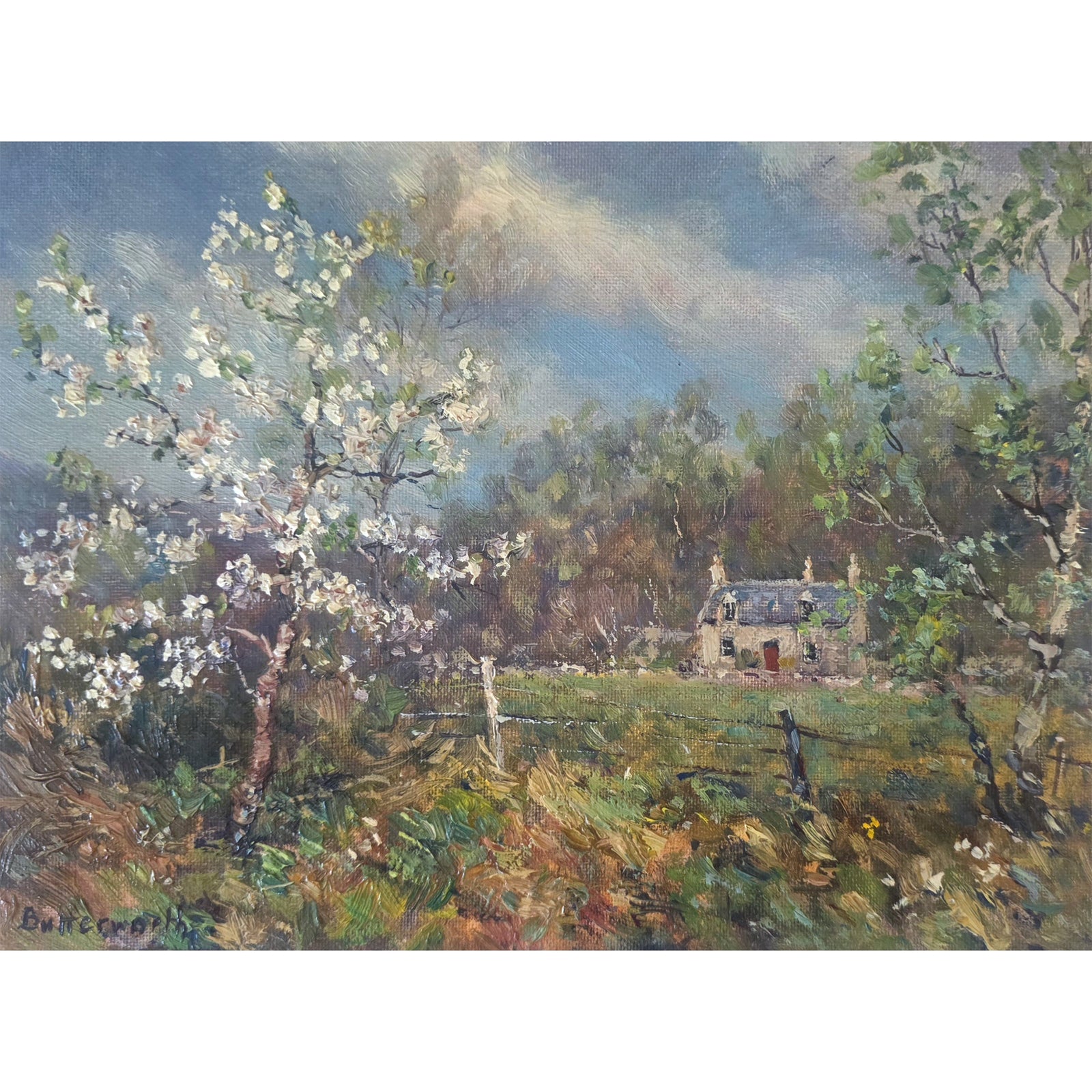 'Cottage from the Old Line' - Original oil painting