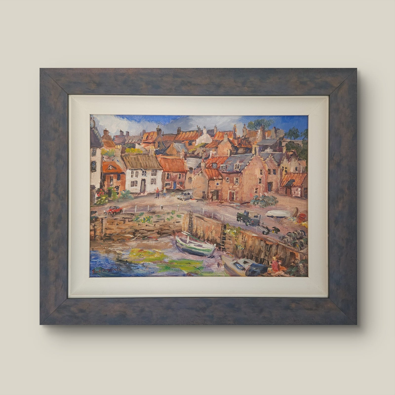 'Crail' - Original Painting of Crail Harbour