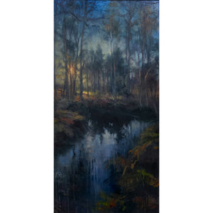 'Dawn at the forest pool' - Original painting