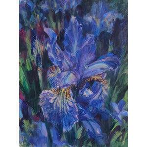 'Iris' - Original flower painting