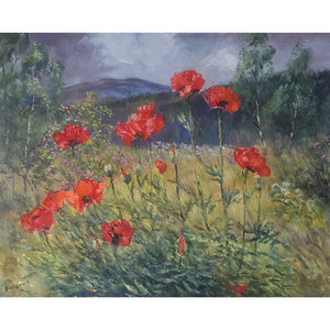 'Poppies' - Original oil painting