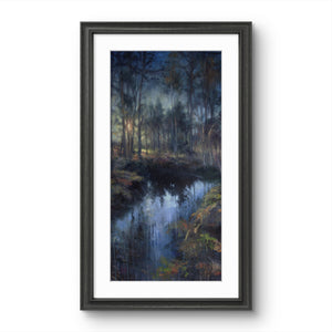 'Dawn at the forest pool' - Fine Art Print