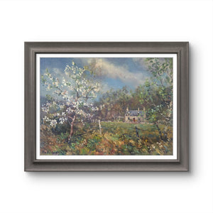 'Cottage from the Old Line' - Original oil painting