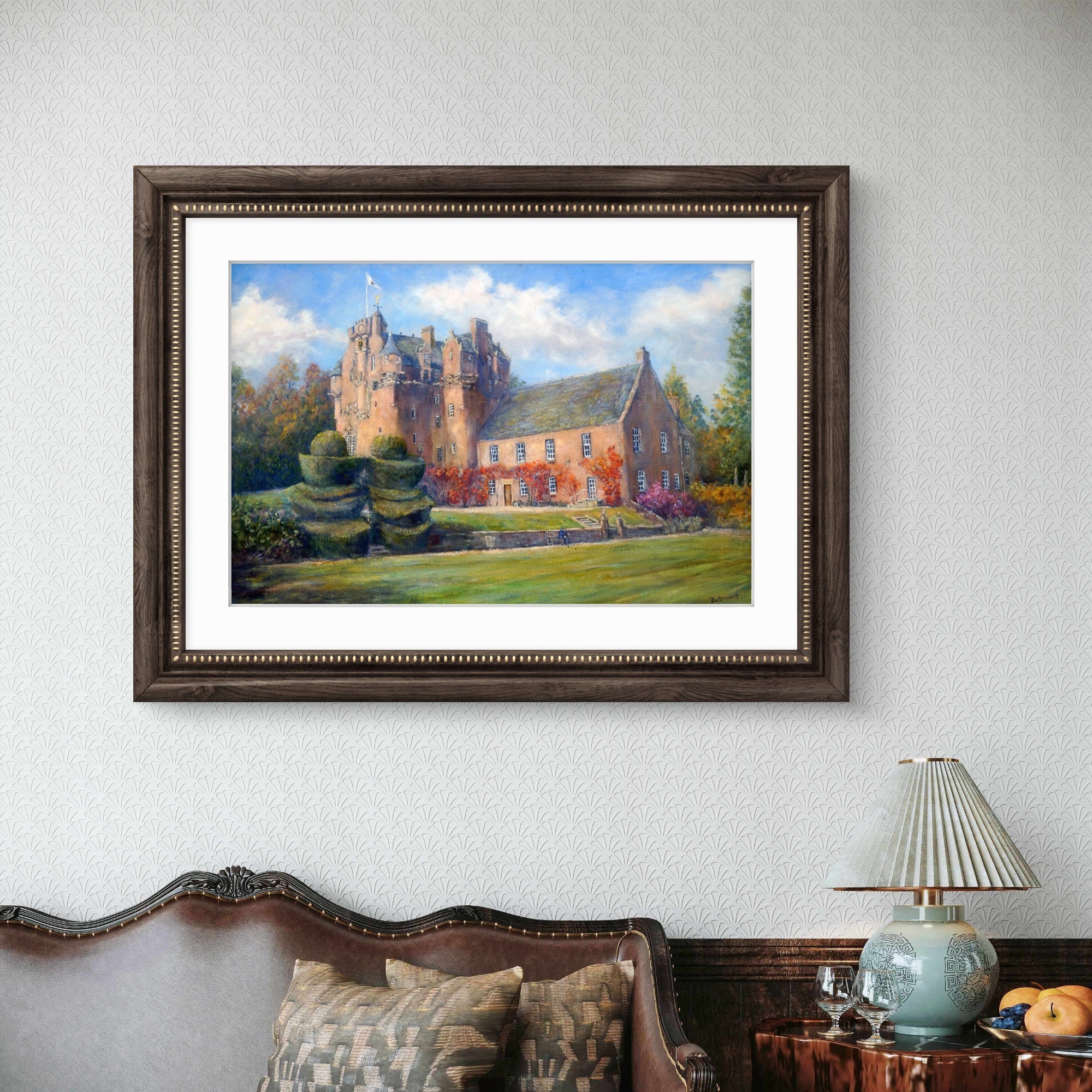 'In Autumn Sunshine' - Fine Art Print of Crathes Castle