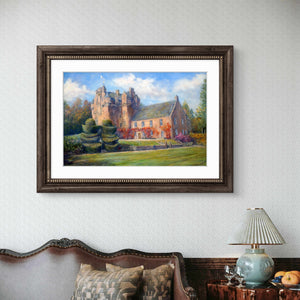 'In Autumn Sunshine' - Fine Art Print of Crathes Castle