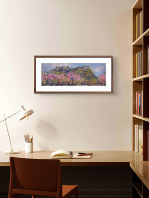 'Street-life' - Fine Art Print of Edinburgh Castle