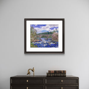 'Spring Torrents' - Fine Art Print of Potarch Bridge