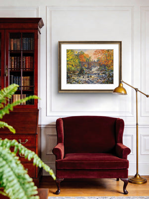'Autumn Torrents' - Fine Art Print of The Falls of Feugh