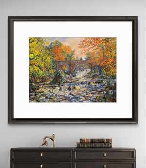 'Autumn Torrents' - Fine Art Print of The Falls of Feugh