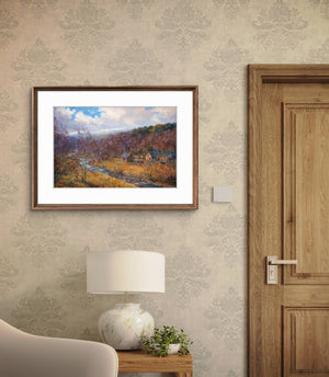 'A Fine Drying Day' - Fine Art Print of Glengairn