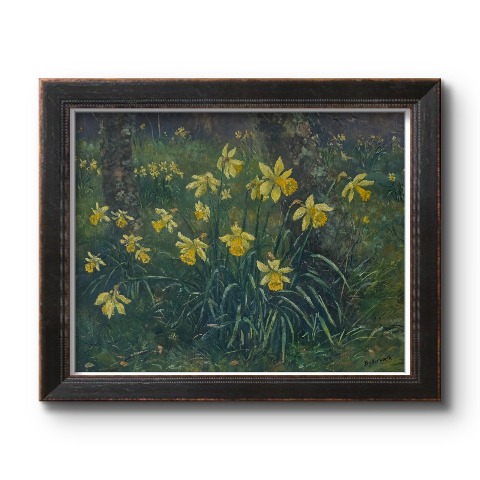 'Woodland daffodils' - Original oil painting