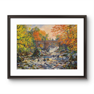 'Autumn Torrents' - Fine Art Print of The Falls of Feugh