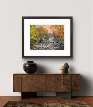 'Autumn Torrents' - Fine Art Print of The Falls of Feugh