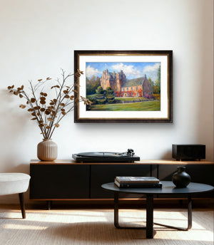 'In Autumn Sunshine' - Fine Art Print of Crathes Castle