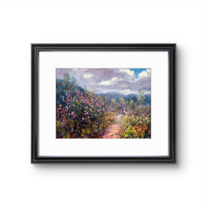 'Roses By The Old Line' - Fine Art Print of Royal Deeside