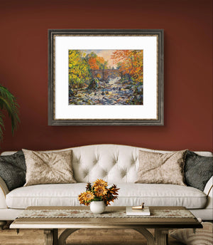 'Autumn Torrents' - Fine Art Print of The Falls of Feugh