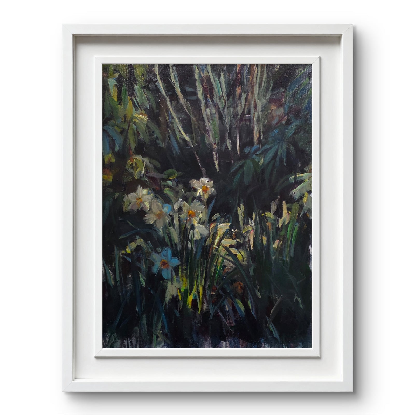 'Secret haven' - Original painting of garden flowers