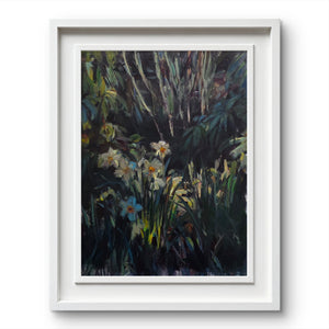 'Secret haven' - Original painting of garden flowers