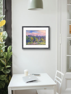 'Sunset, Calton Hill' - Fine Art Print of Edinburgh