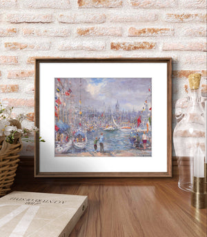 'The Tall Ships at Aberdeen' - Fine Art Print