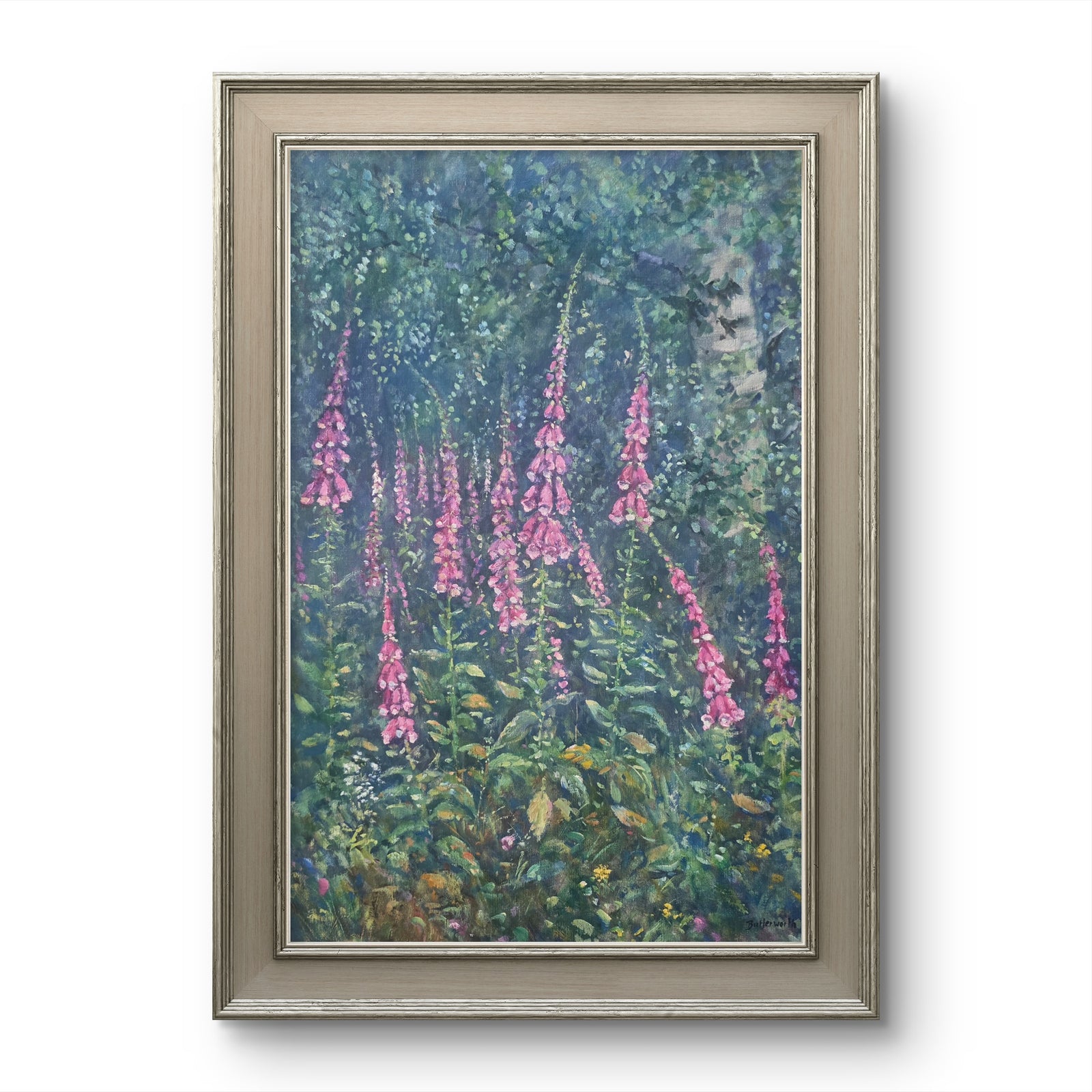 'Digitalis' - Original oil painting of foxgloves