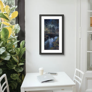 'Dawn at the forest pool' - Fine Art Print
