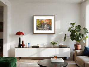 'Autumn Torrents' - Fine Art Print of The Falls of Feugh