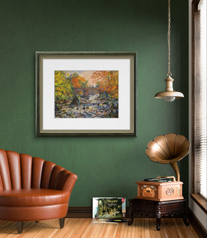 'Autumn Torrents' - Fine Art Print of The Falls of Feugh