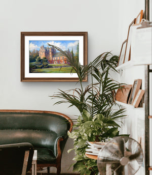 'In Autumn Sunshine' - Fine Art Print of Crathes Castle