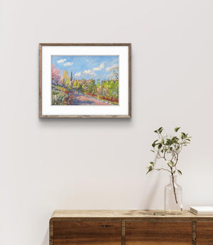 'Summer Sunshine, Princes Street Gardens' - Fine Art Print of Edinburgh