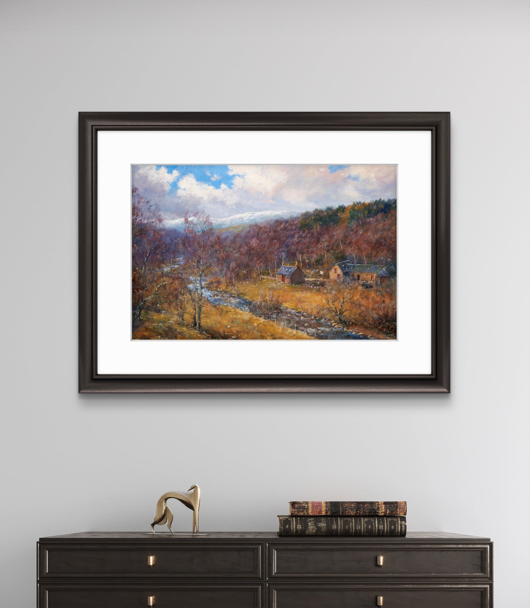 'A Fine Drying Day' - Fine Art Print of Glengairn