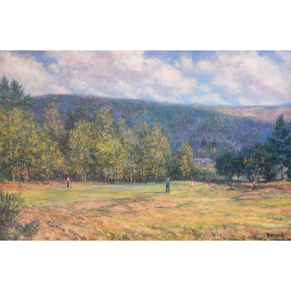 'A summer round at Ballater' - Fine Art Print of Ballater Golf Course