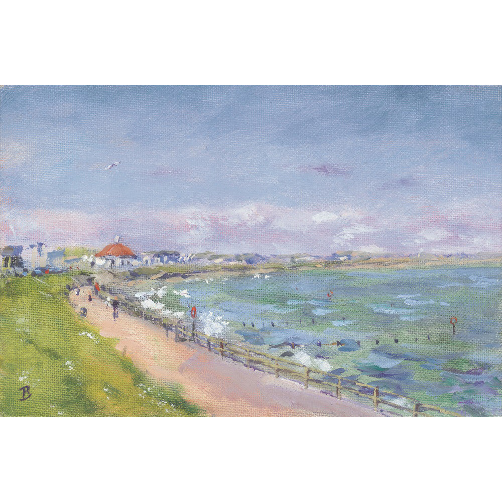Scottish Fine art print  of Aberdeen Esplanade also referred to as Aberdeen Promenade or Aberdeen Beach, the esplanade provides citizens with a pleasure beach, including the Beach Ballroom