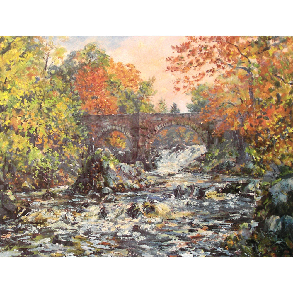 'Autumn Torrents' - Fine Art Print of Falls of Feugh