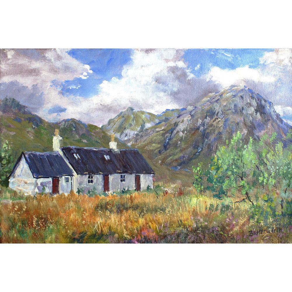 'Glen Coe Cottage' Fine Art Print of Highlands