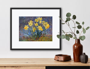 "Daffodils by the Pond" - Fine Art Print