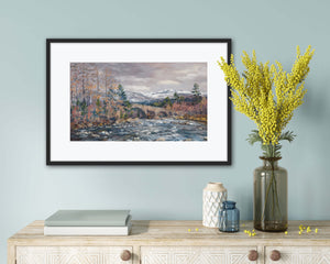 'Reluctant Spring' - Fine Art Print of River Dee