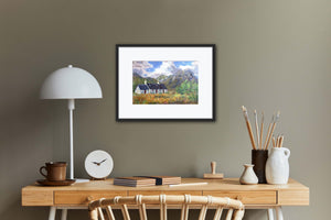 'Glencoe Cottage' Fine Art Print of Highlands