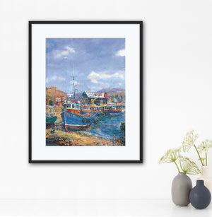 'Boats at Mallaig' - Fine Art Print of West Coast of Scotland