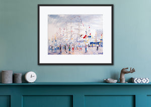 "Aberdeen Welcomes the Tall Ships" - Fine Art Print of Aberdeen